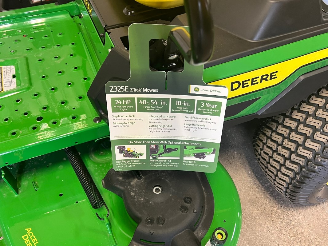 2023 John Deere Z325E 48" Zero Turn Mower For Sale in Elyria Ohio