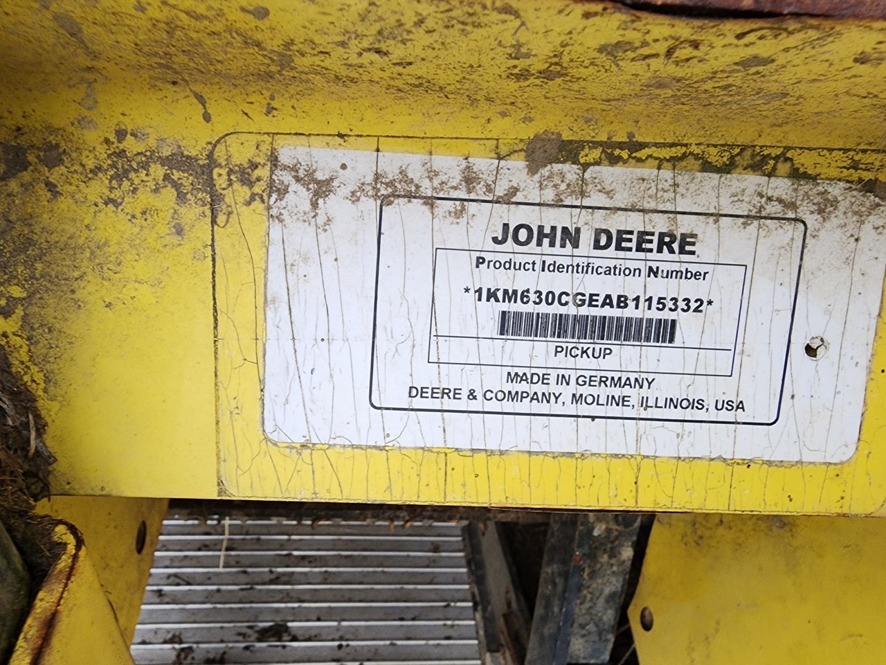 2010 John Deere 630C Forage Head-Windrow Pickup For Sale