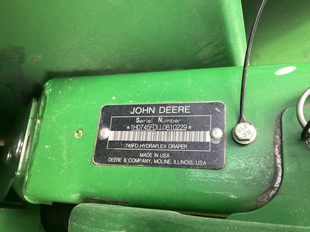 2020 John Deere 745FD HeaderDraper/Flex برسم البيعRedfield South Dakota