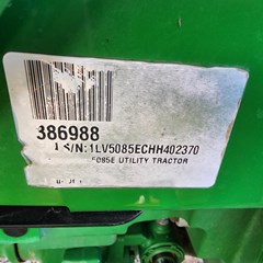 2017 John Deere 5085E Tractor - Utility For Sale