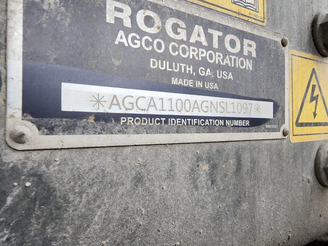 2016 RoGator RG1100B Sprayer-Self Propelled For Sale