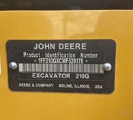 2021 John Deere 210G LC Thumbnail 5