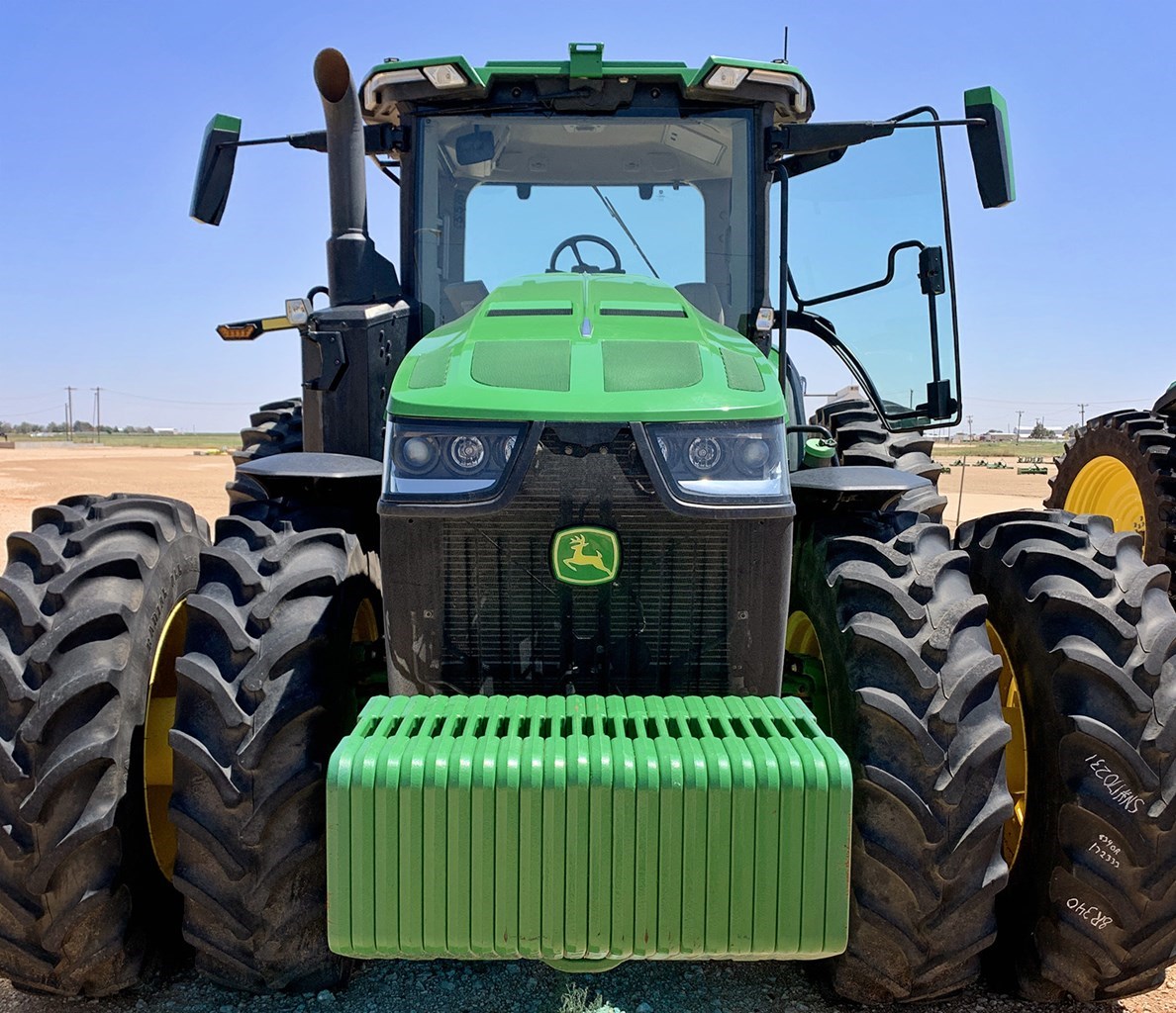 2020 John Deere 8R 340 Row Crop Tractor برسم البيعBrownfield Texas