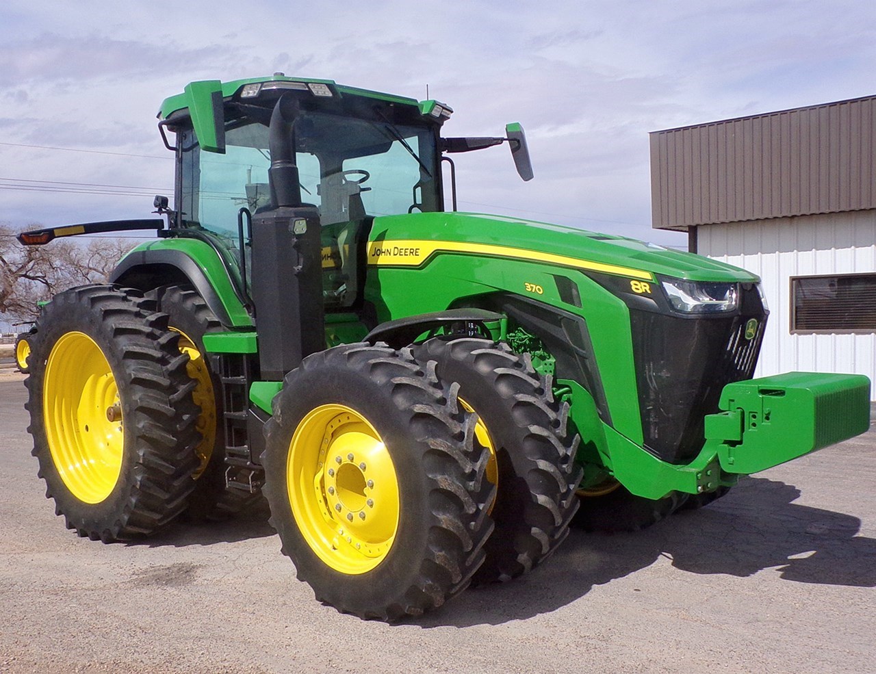 2021 John Deere 8R 370 Row Crop Tractor برسم البيعBrownfield Texas
