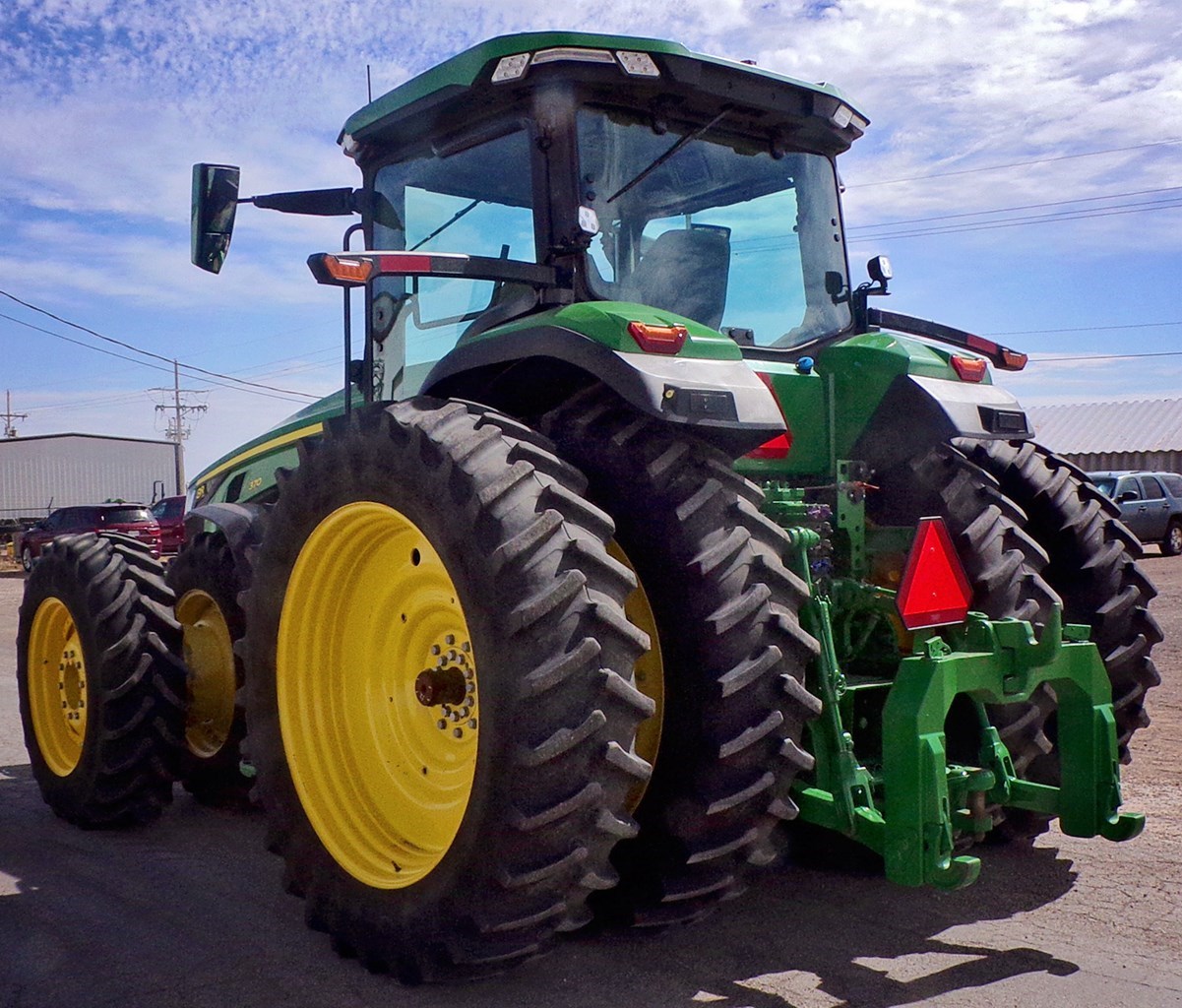 2021 John Deere 8R 370 Row Crop Tractor برسم البيعBrownfield Texas