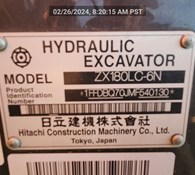 2022 Hitachi ZX180LC-6 Thumbnail 13