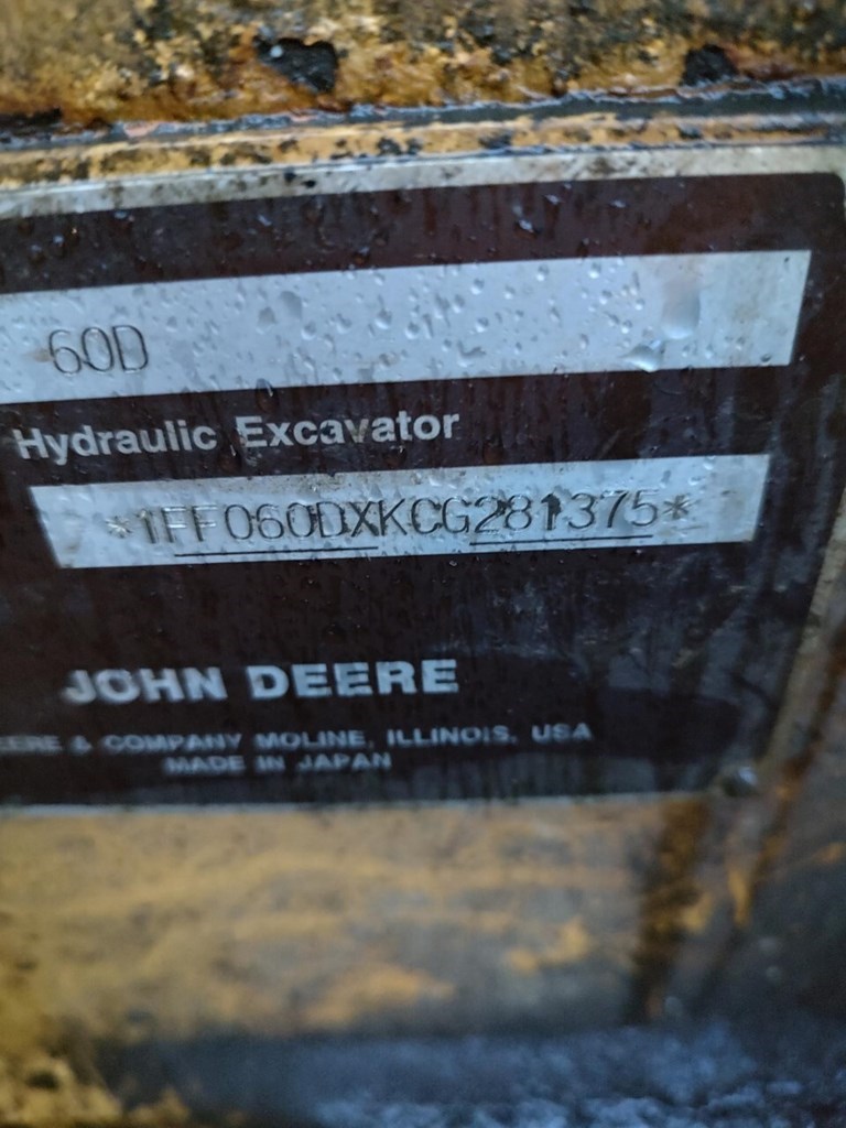 2012 John Deere 60D Excavator-Mini For Sale