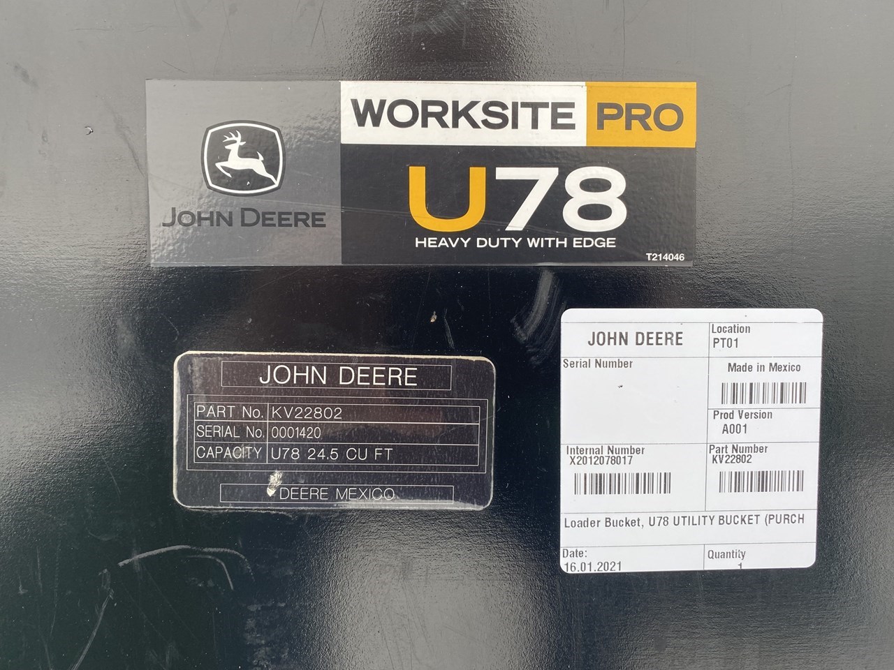 John Deere U78 Attachments For Sale