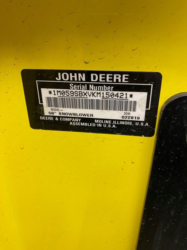 2019 John Deere 59 IN. SNOW BLOWER Attachments For Sale
