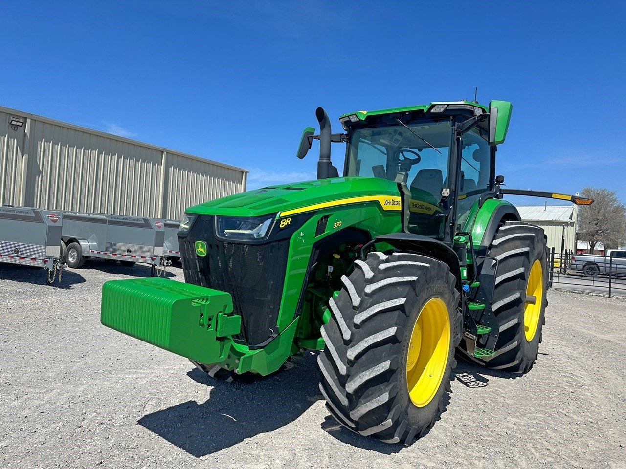 2021 John Deere 8R 370 Row Crop Tractor برسم البيعPlainview Texas