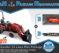 Kioti S&H Weekender 25 Lawn Plus Package CS2510 24.5 HP Thumbnail 1