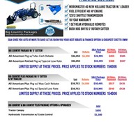 New Holland S&H Big Country Package Workmaster 40 40 HP Thumbnail 2