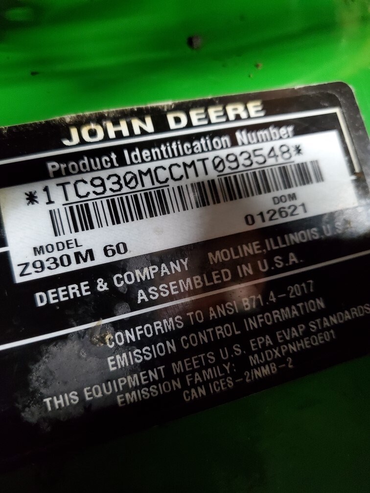 2021 John Deere Z930M Zero Turn Mower For Sale