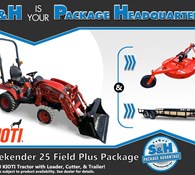 Kioti S&H Weekender 25 Field Plus Package CS2510 24.5 HP Thumbnail 1