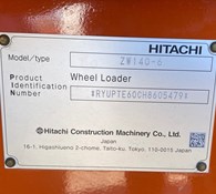 2024 Hitachi ZW140-6 Thumbnail 5