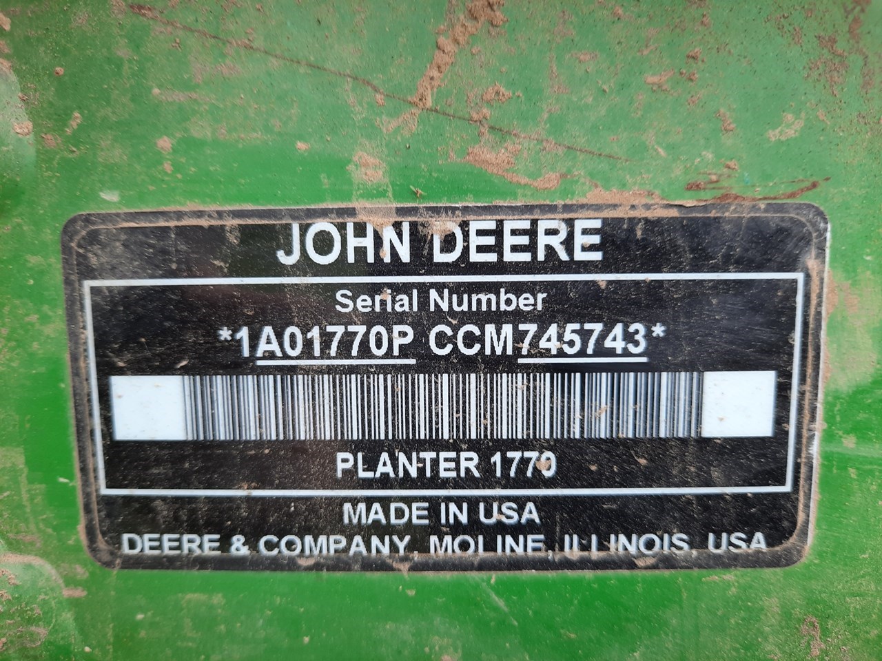 2012 John Deere 1770NT CCS Planter For Sale