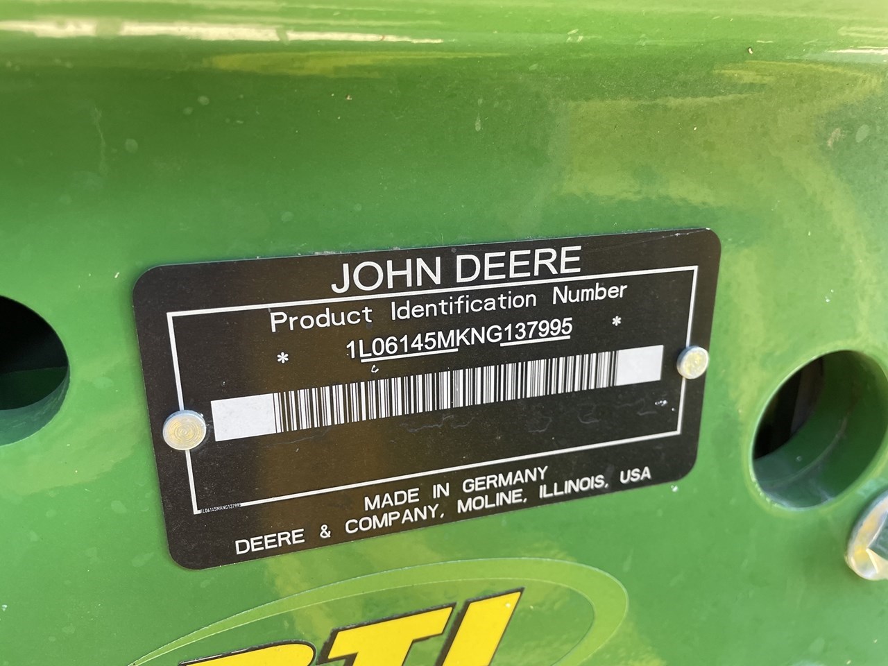 2022 John Deere 6145M Tractor Row Crop For Sale in Hoxie Kansas