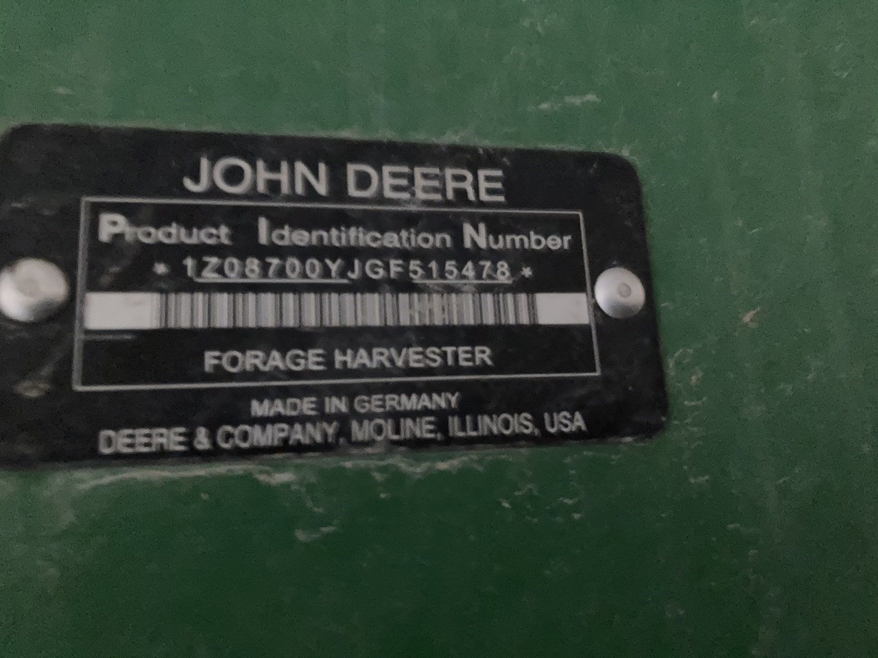 2016 John Deere 8700 Forage Harvester-Self Propelled For Sale