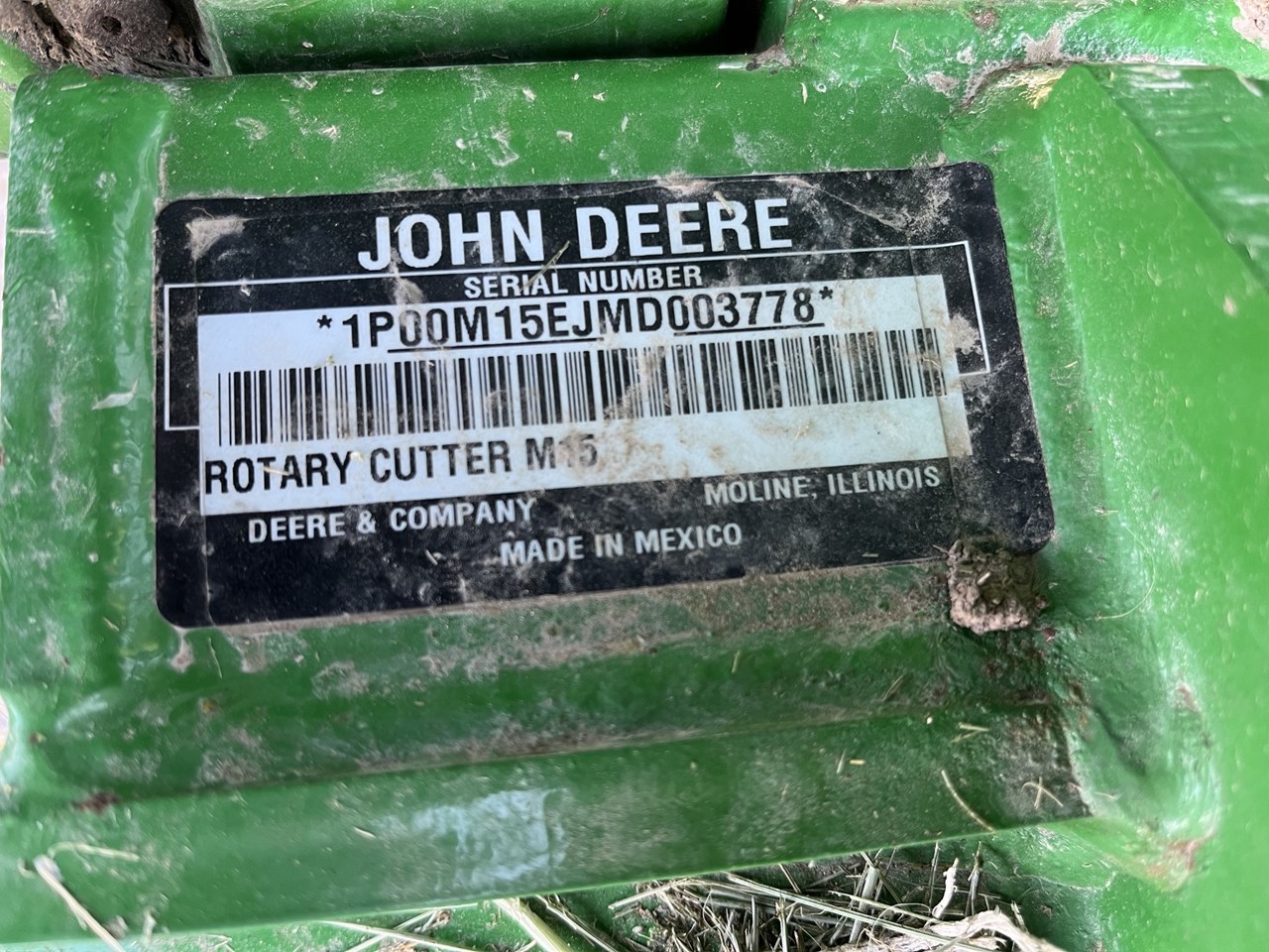 2021 John Deere M15 Rotary Cutter For Sale in Curryville Missouri
