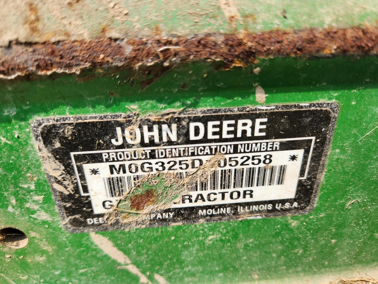 2002 John Deere GX325 Lawn Mower For Sale