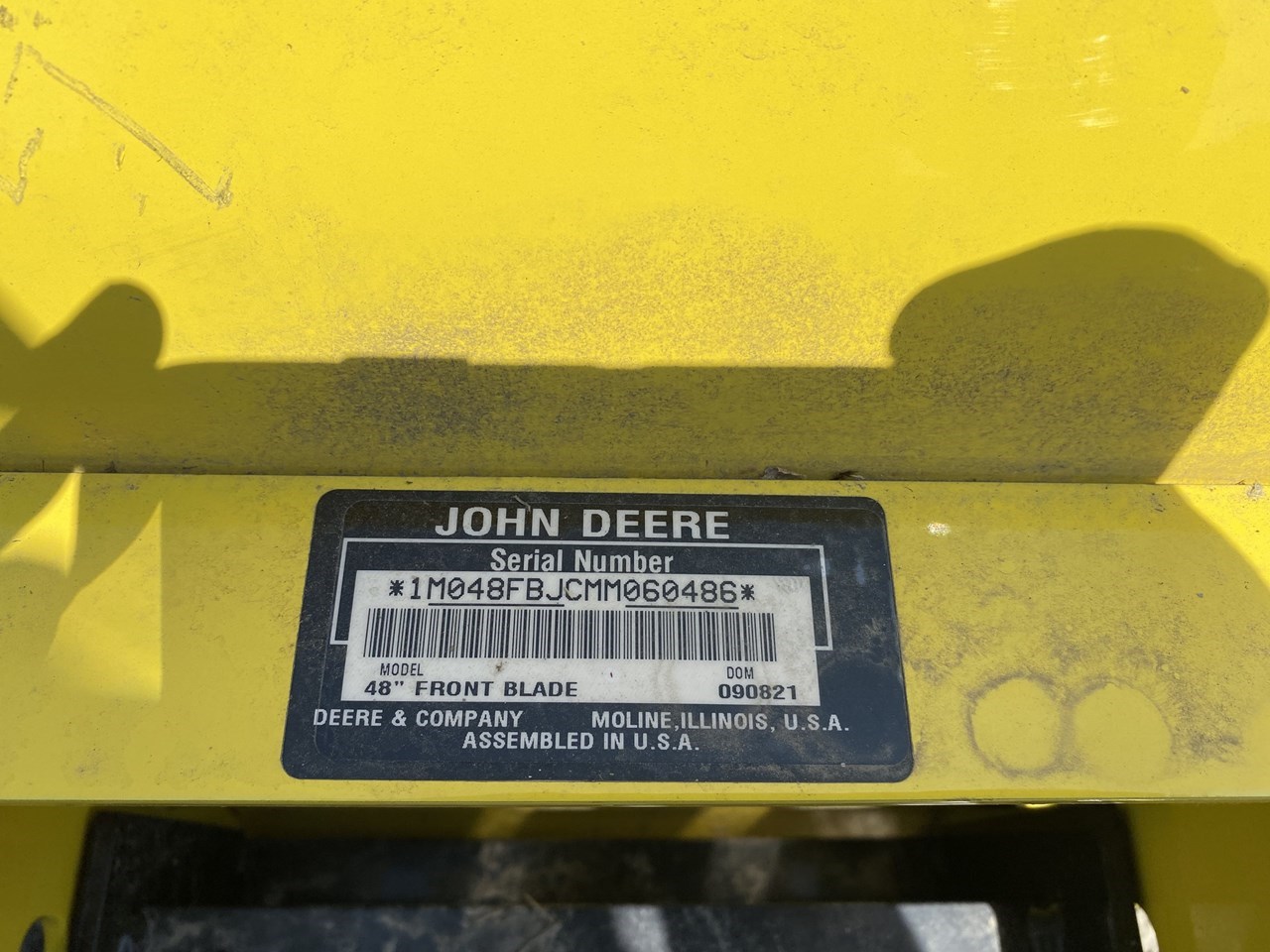 2021 John Deere 48" Blade Image 4