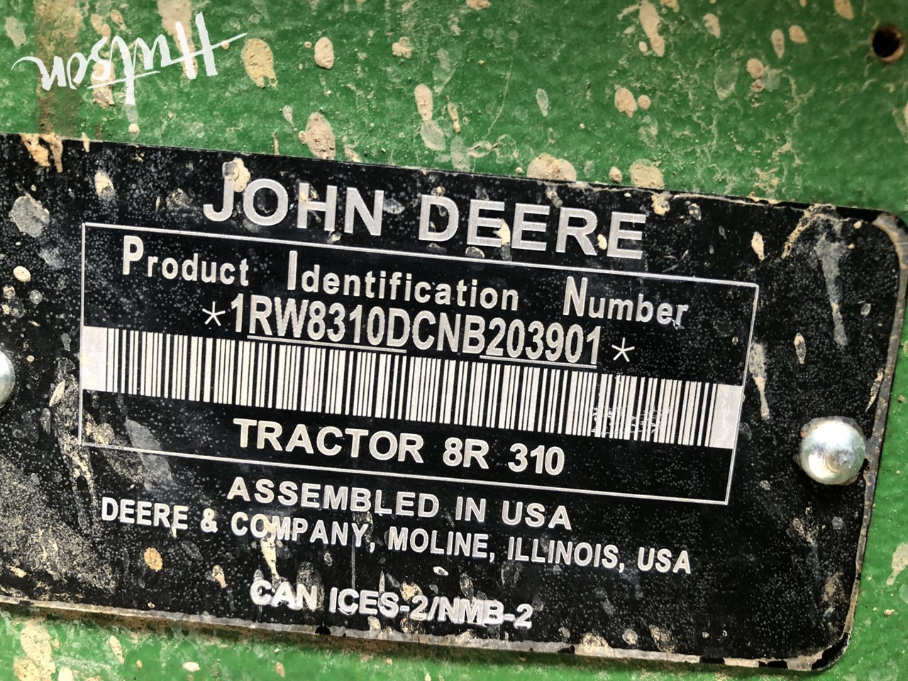 2022 John Deere 8R 310 Tractor Row Crop For Sale in Elnora Indiana