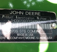 2012 John Deere S670 Thumbnail 20
