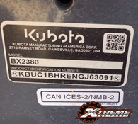 2022 Kubota BX2380 Thumbnail 6