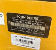 2017 John Deere 210G LC Thumbnail 7