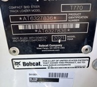 2021 Bobcat Compact Track Loaders T770 Thumbnail 6