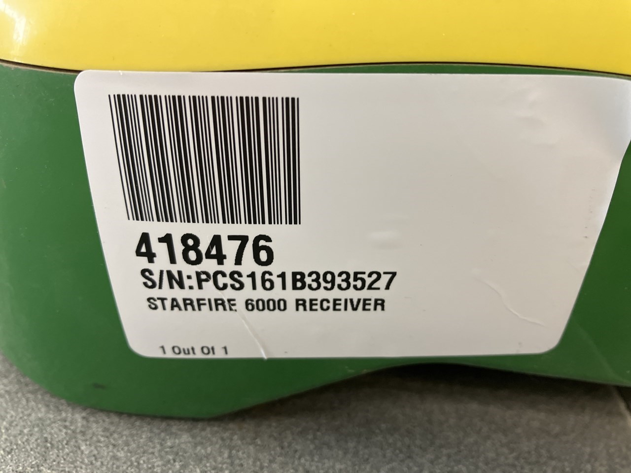 John Deere STARFIRE 6000 RECEIVER W/ SF3 RTK 900 RADIO Precision