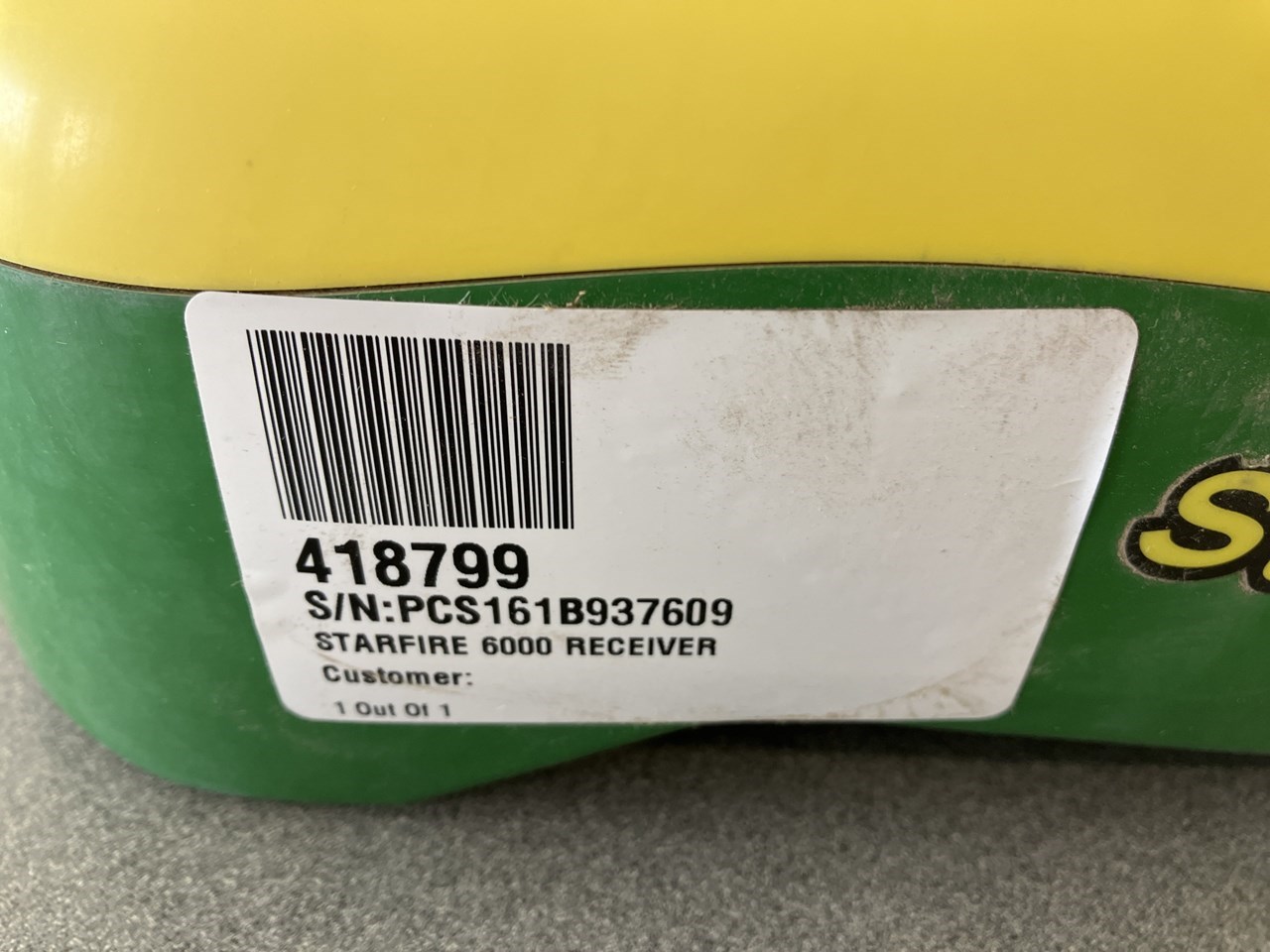 2018 John Deere Starfire 6000 Receiver W/ SF3 RTK Radio Precision