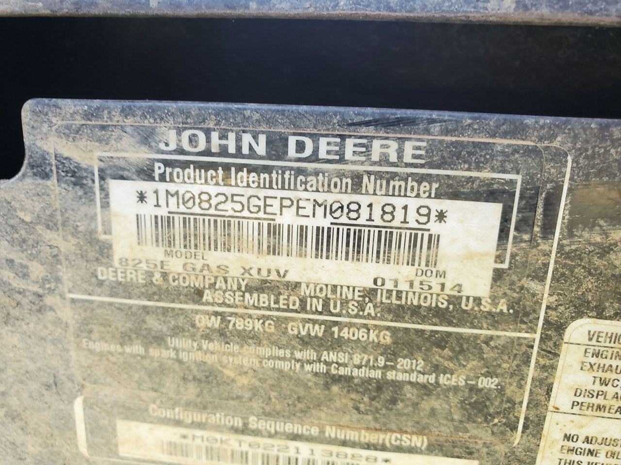 2014 John Deere XUV 825i Power Steering Image 25