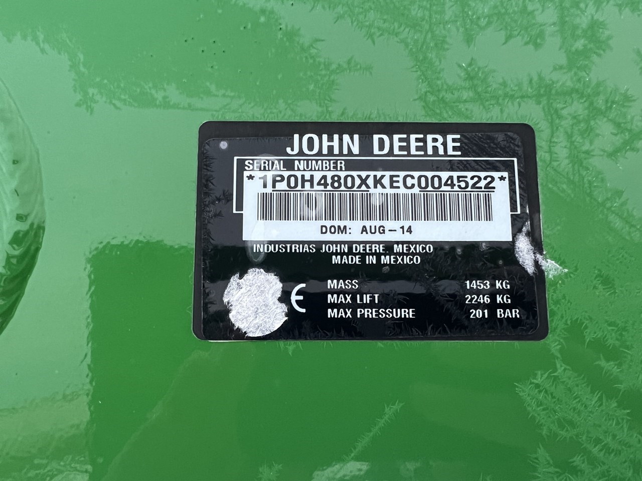 2014 John Deere H480 Image 10