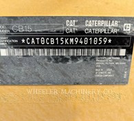 2023 Caterpillar CB15 CW VV Thumbnail 2
