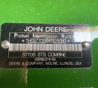 2023 John Deere S770 Thumbnail 8