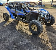 2024 Can-Am Maverick X3 MAX X rs Turbo RR Dazzling Blue & Carb Thumbnail 4