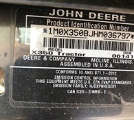 2018 John Deere X350 Thumbnail 9
