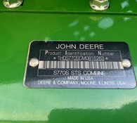 2021 John Deere S770 Thumbnail 8