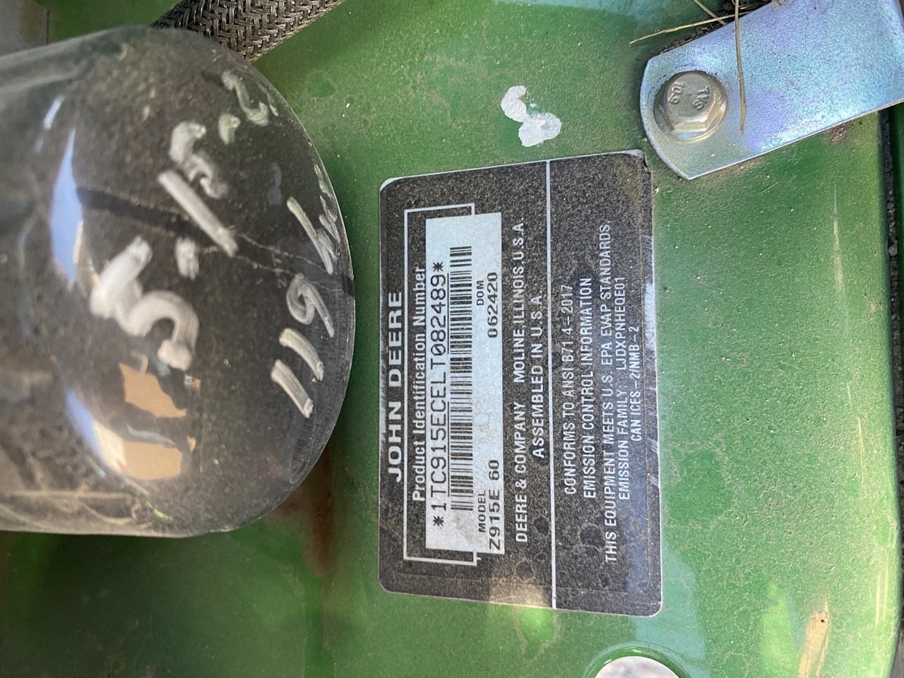 2020 John Deere Z915E Zero Turn Mower برسم البيعSlayton Minnesota