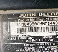 2022 John Deere X350 Thumbnail 5