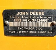 2016 John Deere 210G LC Thumbnail 15