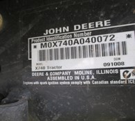 2009 John Deere X740 Thumbnail 12