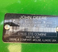 2019 John Deere S760 Thumbnail 6