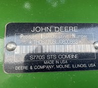 2018 John Deere S770 Thumbnail 32