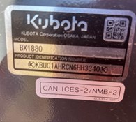 2023 Kubota BX1880 Thumbnail 9