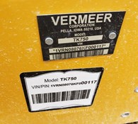 2019 Vermeer TK750 Thumbnail 2