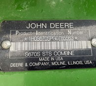 2016 John Deere S670 Thumbnail 44