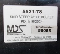 2024 MDS 5521-78 MDS 78" REPLACEMENT BUCKET -UNIVERSAL SKID Thumbnail 4