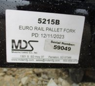 2024 MDS 5215B-3460 MDS RAIL STYLE PALLET FORK W/ PFT-R-346 Thumbnail 4